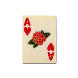Hand-Painted Ace of Hearts Claw Hair Clip | Eco-Friendly
