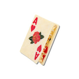 Hand-Painted Ace of Hearts Claw Hair Clip | Eco-Friendly