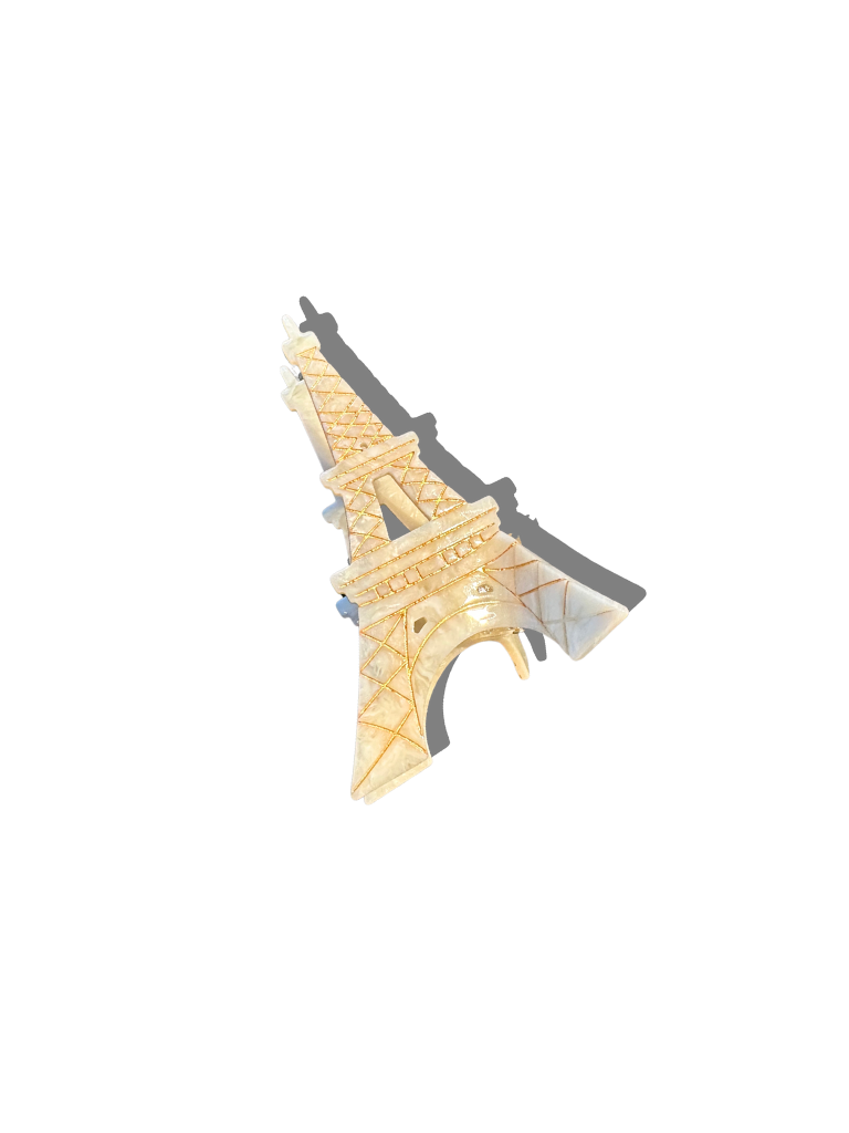 Hand-painted Eiffel Tower Paris Claw Hair Clip | Eco-Friendly