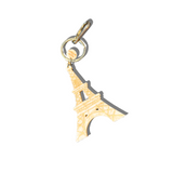 Hand-painted Eiffel Tower Bag Charm + Keychain | Eco-Friendly