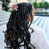 Handmade Origami Gardenia Flower Claw Hair Clip