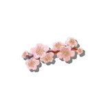 Hand-Painted Cherry Blossom French Barrette Hair Clip | Eco-Friendly