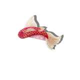 Hand-Painted Koi Fish French Barrette Hair Clip | Eco-Friendly