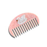 Hand-painted Swan Gua Sha Treatment Hair Comb | Eco-Friendly