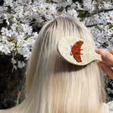 Hand-painted Croissant Amazing Hair Day Brush | Eco-Friendly