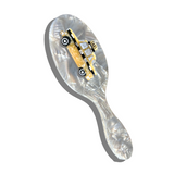 Hand-painted Taxi Acetate 2-1 Daily Hair Brush | Eco-Friendly