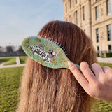 Hand-painted Tiger Acetate 2-1 Daily Hair Brush | Eco-Friendly