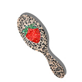 Hand-painted Strawberry Acetate 2-1 Daily Hair Brush | Eco-Friendly