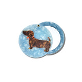 Hand-painted Dachshund Compact Mirror | Eco-Friendly