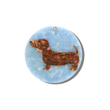 Hand-painted Dachshund Compact Mirror | Eco-Friendly