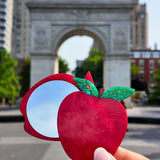 Hand-painted Apple Compact Mirror | Eco-Friendly
