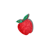 Hand-painted Apple Compact Mirror | Eco-Friendly
