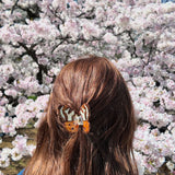 Hand-Painted Tiger Moth Claw Hair Clip | Eco-Friendly