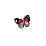 Hand-Painted Lucky 88 Butterfly Claw Hair Clip | Eco-Friendly