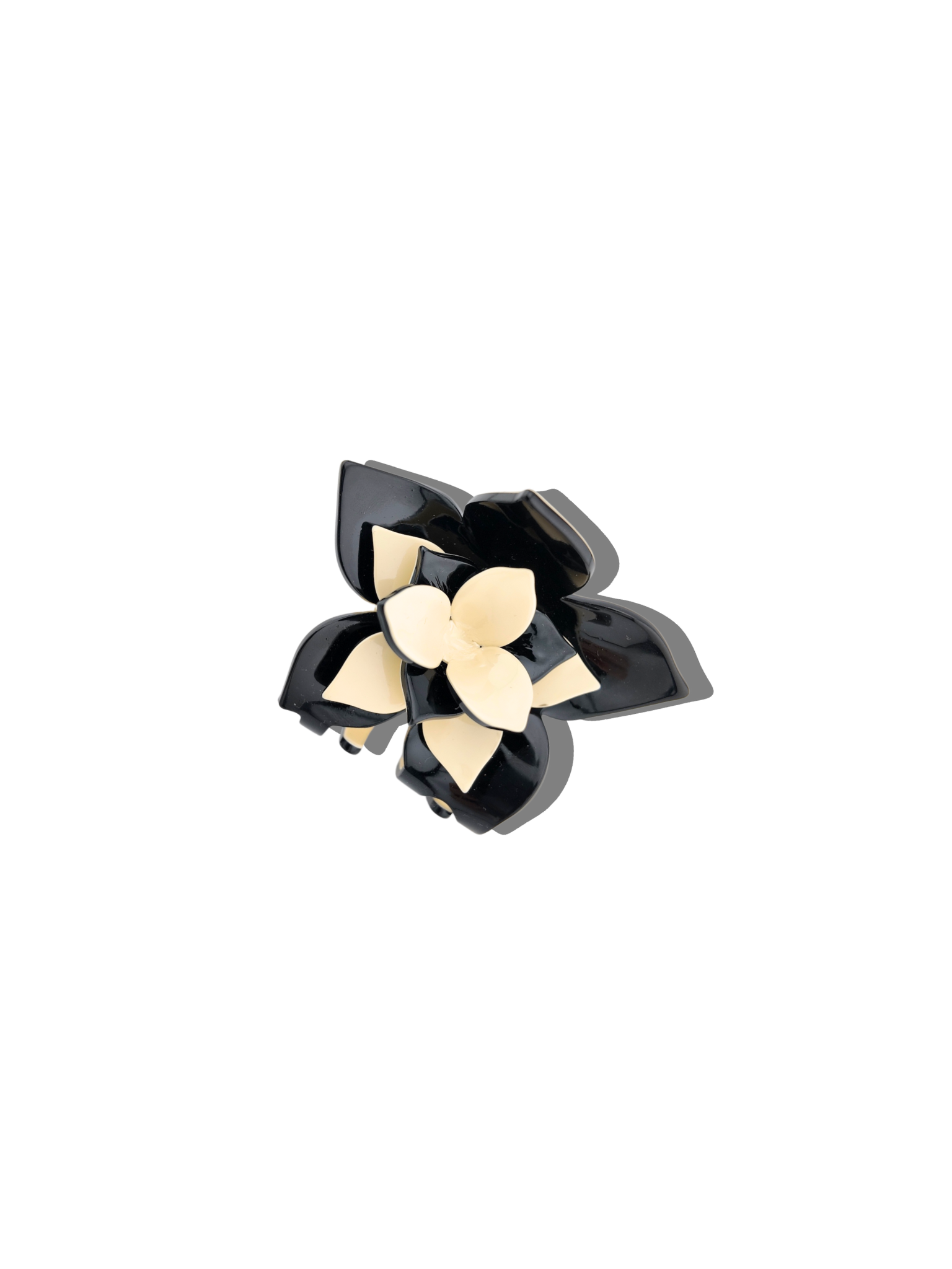 Hand-Painted Origami Magnolia Flower Hair Clip | Eco-Friendly