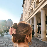 Hand-Painted Origami Magnolia Flower Hair Clip | Eco-Friendly