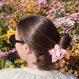 Hand-Painted Origami Magnolia Flower Hair Clip | Eco-Friendly