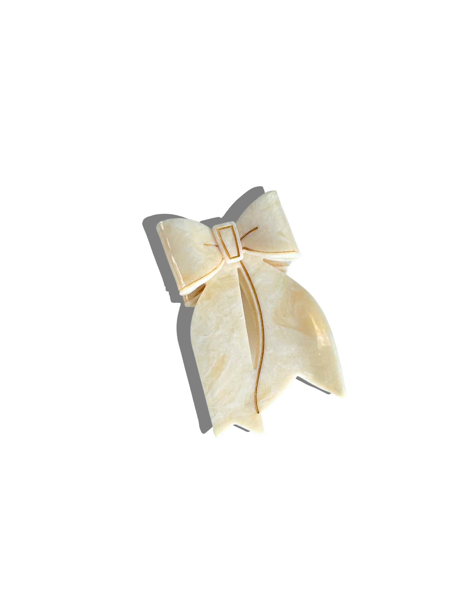 Hand-painted Bow Claw Hair Clip | Eco-Friendly