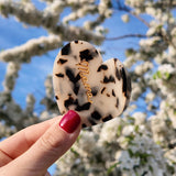 Hand-Painted Mama Heart Acetate Claw Hair Clip | Eco-Friendly