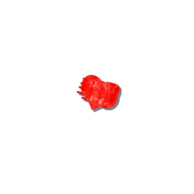 Handmade Mini Heart Lay Down Claw Clip | Eco-Friendly