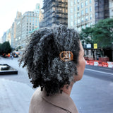 Hand-painted Pretzel Lay Down Claw Clip | Eco-Friendly