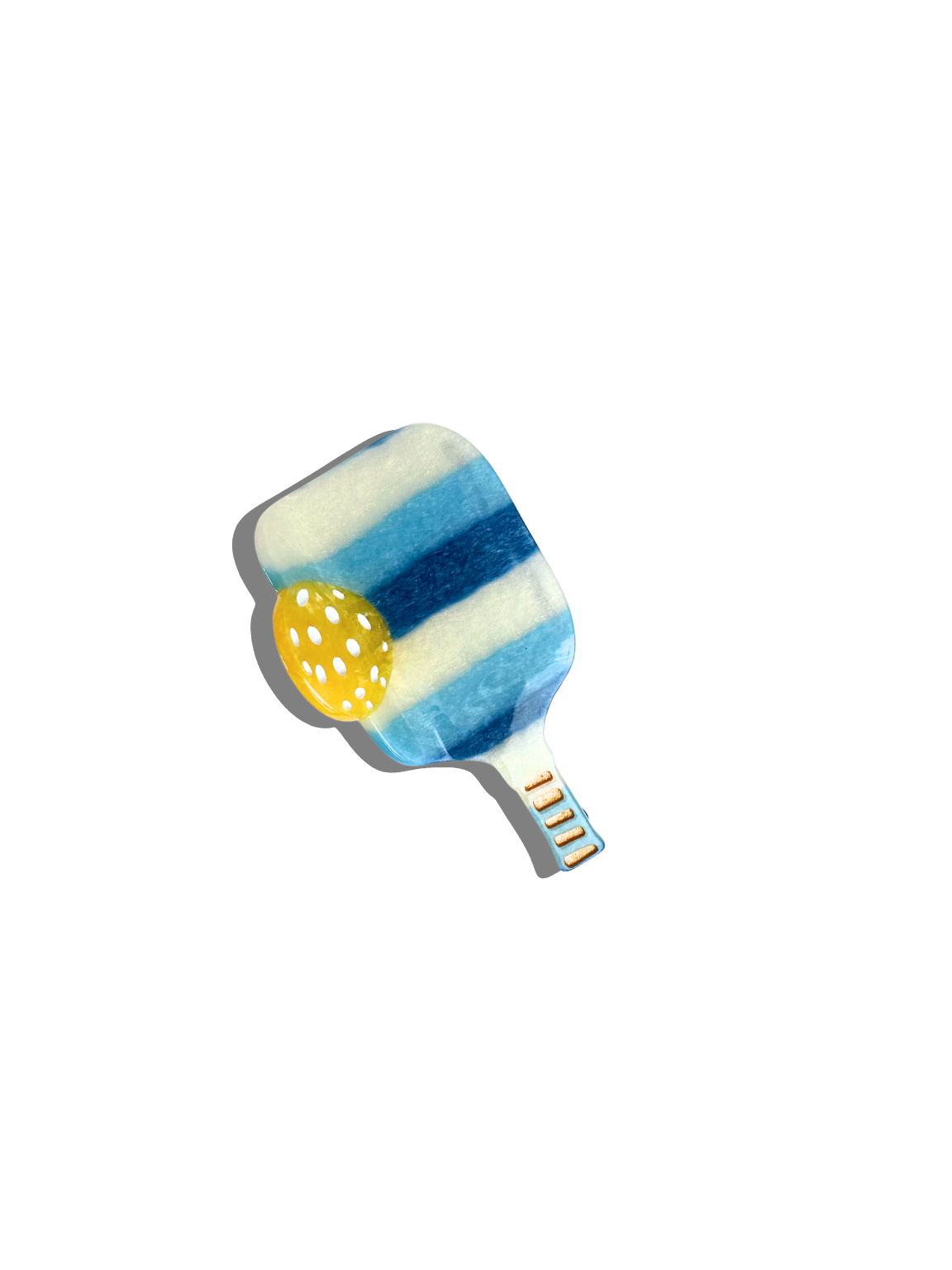 Hand-painted Pickleball Paddle Claw Hair Clip | Eco-Friendly