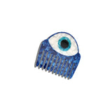 Hand-painted Evil Eye Pocket Hair Comb | Eco-Friendly