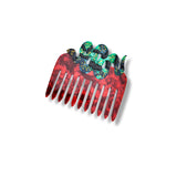 Hand-painted Snake Pocket Hair Comb | Eco-Friendly