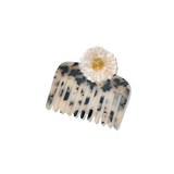 Hand-painted Daisy Pocket Hair Comb | Eco-Friendly