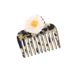 Hand-painted Daisy Pocket Hair Comb | Eco-Friendly