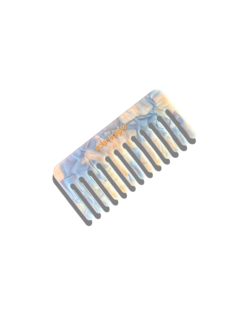 Detangling Wide Tooth Hair Comb | Eco-Friendly Acetate – Solar Eclipse