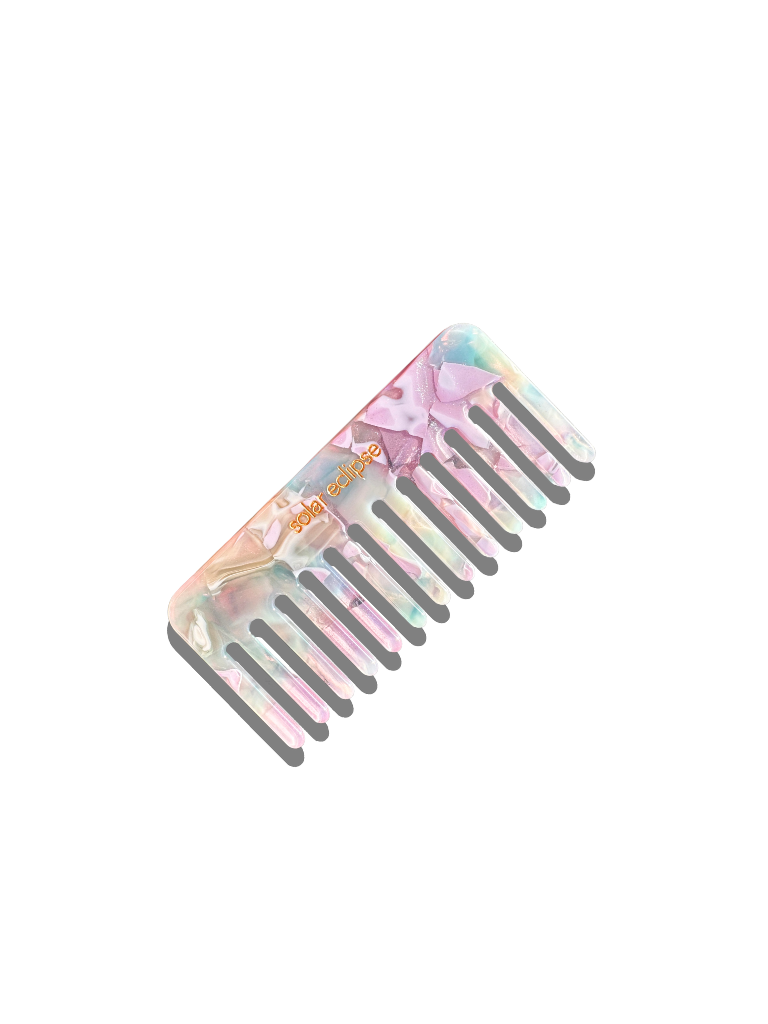 Detangling Wide Tooth Hair Comb | Eco-Friendly Acetate – Solar Eclipse