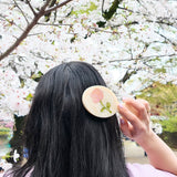 Hand-painted Spring Rose Handbag Hero Brush | Eco-Friendly