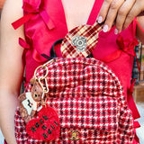 Hand-painted New York Teddy Bear Bag Charm + Keychain | Eco-Friendly