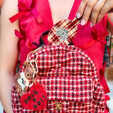 Hand-painted New York Teddy Bear Bag Charm + Keychain | Eco-Friendly
