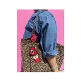 Hand-painted Lucky Dice Bag Charm + Keychain | Eco-Friendly