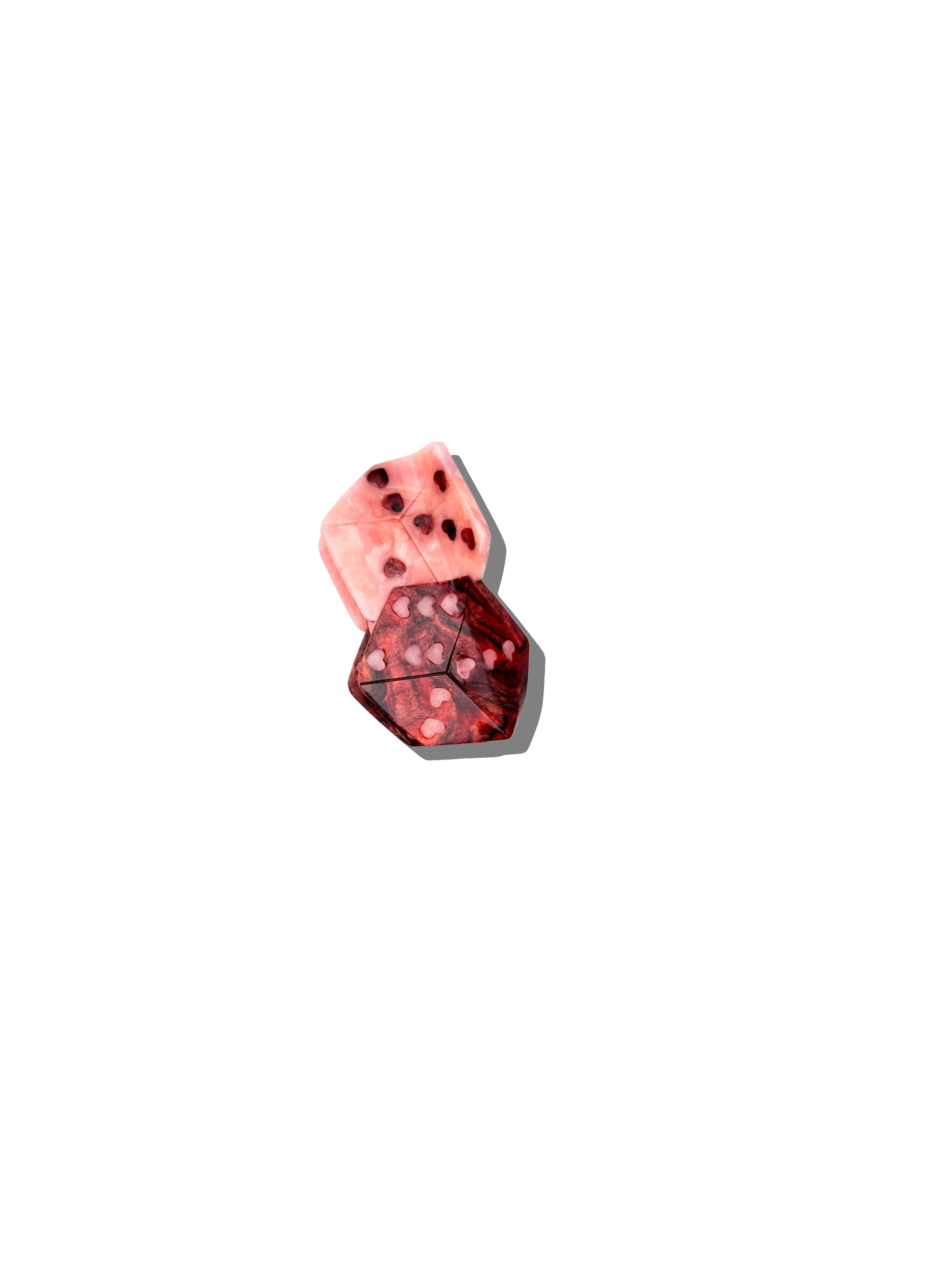 Hand-painted Lucky Dice Claw Hair Clip | Eco-Friendly