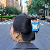 Hand-painted NYC Coffee Cup Hair Claw Clip | Eco-Friendly