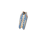 Hand-painted NYC Coffee Cup Hair Claw Clip | Eco-Friendly
