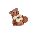 Hand-painted New York Teddy Bear Hair Claw Clip | Eco-Friendly