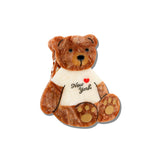 Hand-painted New York Teddy Bear Hair Claw Clip | Eco-Friendly