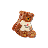 Hand-painted New York Teddy Bear Hair Claw Clip | Eco-Friendly