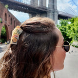 Hand-Painted Mini Mahjong Claw Hair Clip | Eco-Friendly