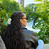 Hand-Painted Mini Mahjong Claw Hair Clip | Eco-Friendly