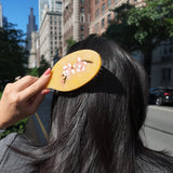 Hand-painted Magnolia Great Hair Day Brush | Eco-Friendly