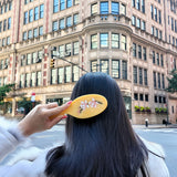 Hand-painted Magnolia Great Hair Day Brush | Eco-Friendly
