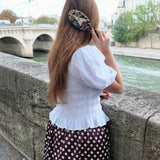 Hand-painted Eiffel Tower Great Hair Day Brush | Eco-Friendly