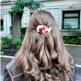 Hand-painted True Love Hearts Laydown Hair Claw Clip | Eco-Friendly