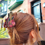 Hand-painted Electric Guitar Hair Claw Clip | Eco-Friendly