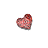 Hand-painted Paisley Heart Hair Claw Clip | Eco-Friendly